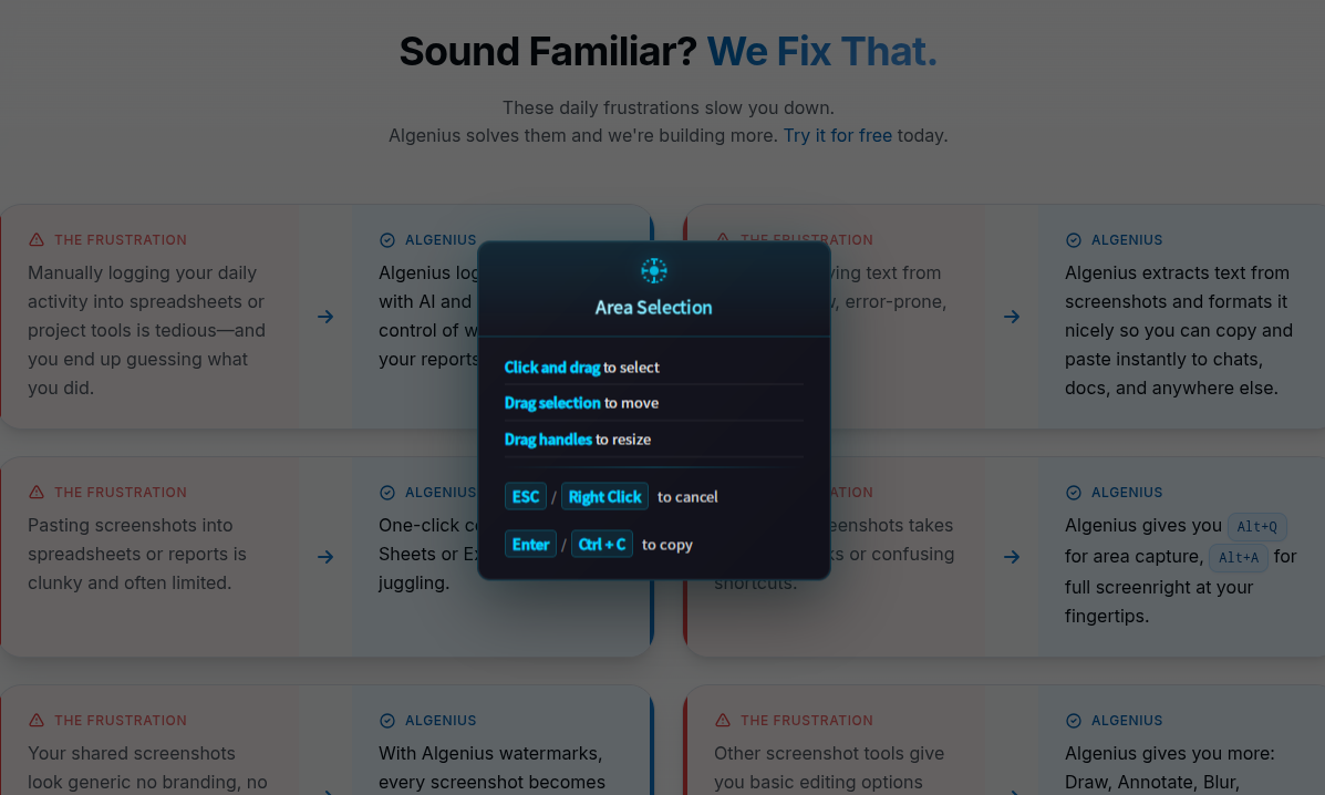 Area Screenshot Capture